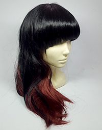 Парик искусственный, длинные черные волосы | Kupi-Parik.ru